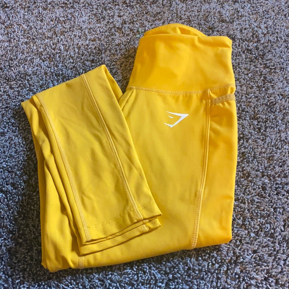 Yellow gymshark pants
